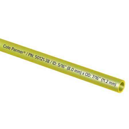 Cole-Parmer PVC Fuel and Lubricant Tubing, Yellow, 5/16in ID x 7/16in OD; 25 Ft 40400925